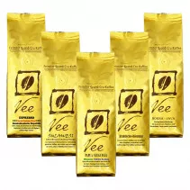 Vee's Probier-Set 4: Außergewöhnliche Kaffees - Täglich frisch und schonend für Sie geröstet. Seit 1999 |